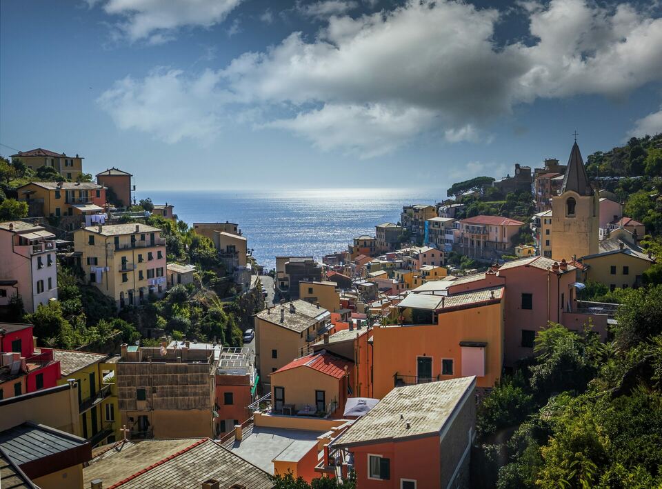 Scenic European coastal landscape